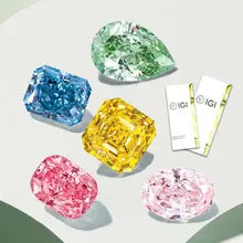 0.5-3.0ct Fancy Pink Pear HPHT/CVD Lab Grown Diamonds IGI Certified