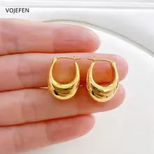 18k Gold Hoop Earrings for Women & Men - Luxury Unisex Jewelry 2025