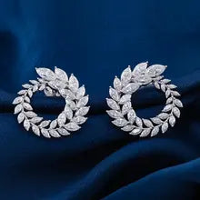 Tiny White Gold Butterfly Tragus Stud Earrings with Moissanite Stone