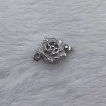 Sinya Pure Real 925 Sterling Silver Clasp Pearl Necklace Connector Stamp S925 Fine Jewelry DIY Accessories High Quality On Sale - Silver