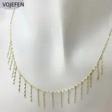 18k Gold Tassel Choker Necklace - Luxury Women's Fine Jewelry