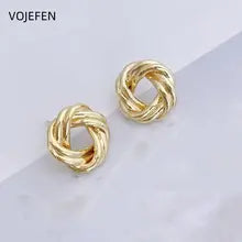 18K Gold Donut Stud Earrings for Women | Luxury Designer Jewelry