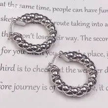 18K Gold Hoops Stud Earrings for Women - Classic Italian Jewelry