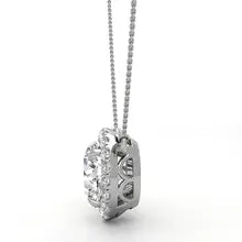 2.20 Ctw Lab Grown Diamond Pendant Necklace in 14K White Gold