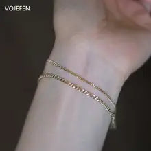 18k Gold Cuban Chain Bracelet for Women - Minimalist Luxury Jewelry