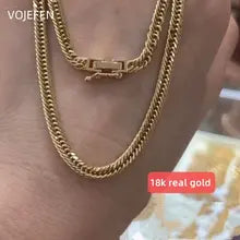 18K Gold Cuban Necklace for Women & Men | Luxury Fine Jewelry Choker