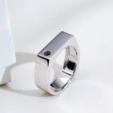 Custom 18K White Gold Round Lab Grown Diamond Ring for Women - Messi Jewelry