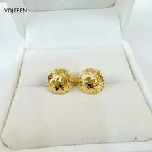 18K Gold Hemisphere Stud Earrings - Luxury Certified Jewelry for Weddings
