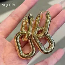 18K Gold Big Hoops Earrings for Women - Bold Luxury Jewelry