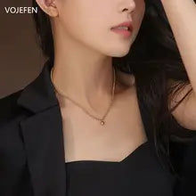 18k Gold Heart Pendant Jewelry Set with Necklace & Bracelet - Luxury Vintage