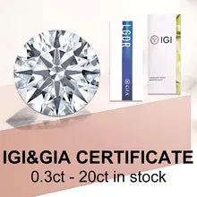 Shop Messi Jewelry: IGI Certified Lab Grown Diamonds 0.3ct - 3ct