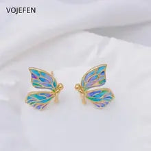 18K Gold Butterfly Earrings - Luxury Women's Jewelry & Gifts