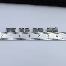 Platinum Jewelry DIY Accessories Findings Solid PT950 White Gold Earring Back Plug Stopper Round Plate desigin 4.5mm to 6mm - White gold color 4.5mm