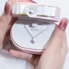 18K Lab Diamond Pendant Necklace for Women - Messi Jewelry MSN-629