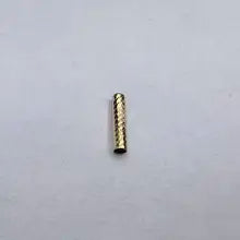 Pure 18k Gold Spacer Tube Fine Jewelry DIY Accessories Body Chain Necklace Bracelet Anklets Findings For Women Jewel - Yellow gold color 6mm