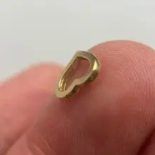 Sinya Au750 Solid 18k Gold Universal Connector Buckle Heart Clasp Pearl Necklace Fine Jewelry DIY Finding Components Accessories - Heart clasp 18k yellow