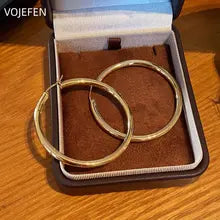 18K Gold Hoops Earrings for Women - Elegant Luxury Designer Jewelry