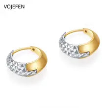 Luxury 18K Gold Hoop Earrings for Women - Asymmetrical Drop Design