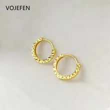 18K Gold Small Hoop Earrings for Women - Luxury Hypoallergenic Jewelry
