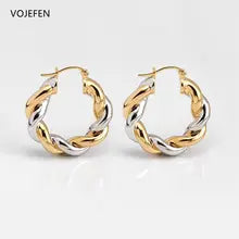 18K Gold Hoop Earrings for Women | Luxury Designer Drop Jewelry