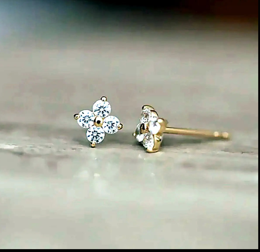 0.4ctw Lab Grown Diamond Earrings in 10k White Gold for Ladies